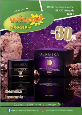 Drogeria Wispol - gazetka promocyjna Gazetka od poniedziałku 08.11 do wtorku 30.11