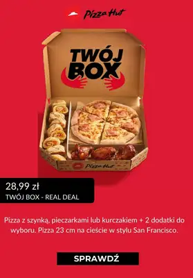 Pizza Hut - gazetka promocyjna Od 24,99 zł Pizza + 2 dodatki od piątku 12.11  - strona 2 Pizza Hut - gazetka promocyjna Od 24,99 zł Pizza + 2 dodatki od piątku 12.11  - strona 2