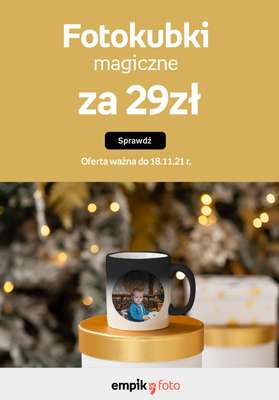 Empik Foto - gazetka promocyjna Kubek zmieniający kolor! 29 zł od poniedziałku 15.11 do czwartku 18.11
