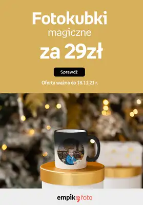 Empik Foto - gazetka promocyjna Kubek zmieniający kolor! 29 zł od poniedziałku 15.11 do czwartku 18.11 Empik Foto - gazetka promocyjna Kubek zmieniający kolor! 29 zł od poniedziałku 15.11 do czwartku 18.11
