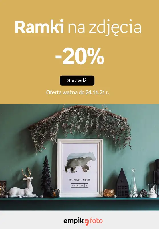 Empik Foto - gazetka promocyjna Wyjątkowa oprawa Twoich wspomnień! od poniedziałku 15.11 do środy 24.11