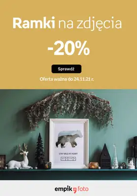 Empik Foto - gazetka promocyjna Wyjątkowa oprawa Twoich wspomnień! od poniedziałku 15.11 do środy 24.11 Empik Foto - gazetka promocyjna Wyjątkowa oprawa Twoich wspomnień! od poniedziałku 15.11 do środy 24.11