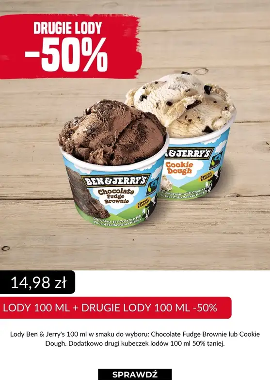 Pizza Hut - gazetka promocyjna -50% drugie lody Ben & Jerry's lub Pepsi Max od środy 17.11  - strona 3