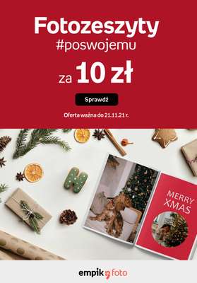 Empik Foto - gazetka promocyjna Fotozeszyty za 10zł: Fotoksiążka w wersji „light” za 10zł! od środy 17.11 do niedzieli 21.11