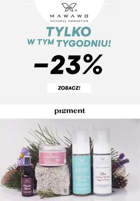 Drogeria Pigment - gazetka promocyjna -23% na markę Mawawo od środy 24.11 do niedzieli 28.11