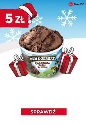 Pizza Hut - gazetka promocyjna 5 zł za lody Ben&Jerry's od czwartku 02.12 do poniedziałku 06.12