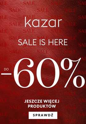 Kazar - gazetka promocyjna Do -60% na wyprzedaży od piątku 14.01 