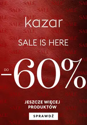 Kazar - gazetka promocyjna Do -60% na wyprzedaży od piątku 14.01 