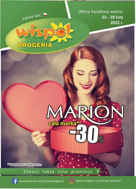 Drogeria Wispol - gazetka promocyjna Gazetka od wtorku 01.02 do poniedziałku 28.02