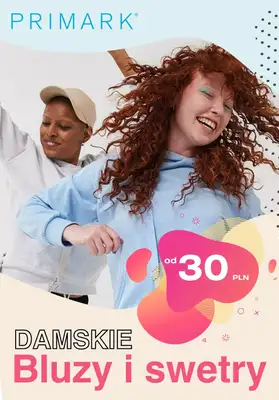 Primark - gazetka promocyjna Od 30 zł bluzy i swetry damskie od środy 16.02 