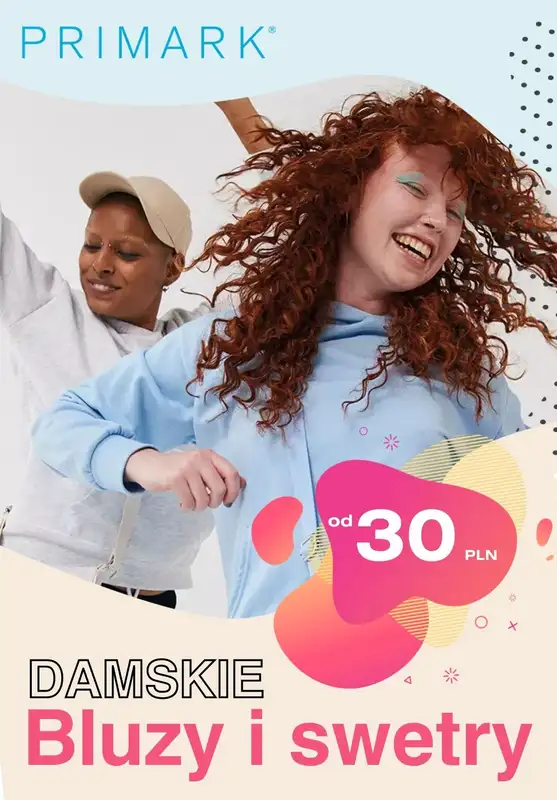 Primark - gazetka promocyjna Od 30 zł bluzy i swetry damskie od środy 16.02 