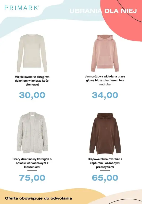 Primark - gazetka promocyjna Od 30 zł bluzy i swetry damskie od środy 16.02  - strona 2