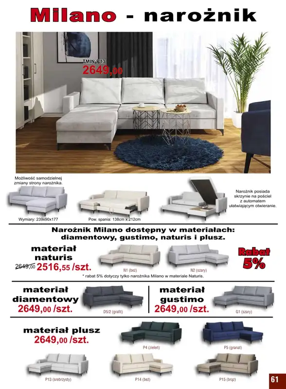 Bodzio - gazetka promocyjna Gazetka od czwartku 17.02 do czwartku 31.03 - strona 61