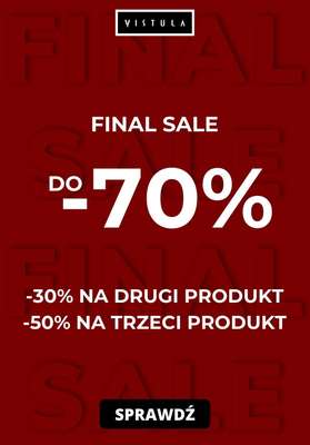 Vistula - gazetka promocyjna Do -70% FINAL SALE od piątku 18.02 