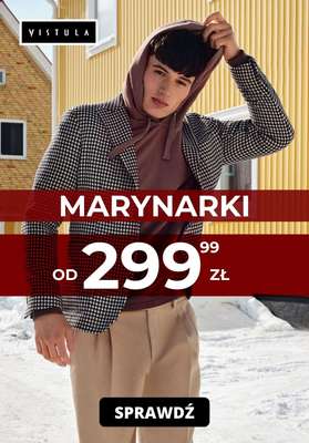 Vistula - gazetka promocyjna Marynarki od 299,99 zł od środy 23.02 