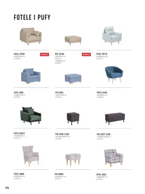 VOX - gazetka promocyjna Katalog mebli tapicerowanych od wtorku 22.03 do wtorku 31.01 - strona 190