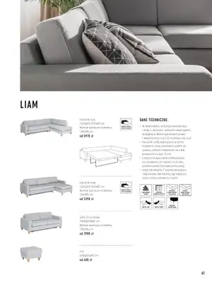 VOX - gazetka promocyjna Katalog mebli tapicerowanych od wtorku 22.03 do wtorku 31.01 - strona 61