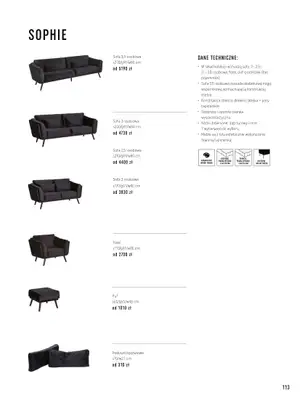 VOX - gazetka promocyjna Katalog mebli tapicerowanych od wtorku 22.03 do wtorku 31.01 - strona 113