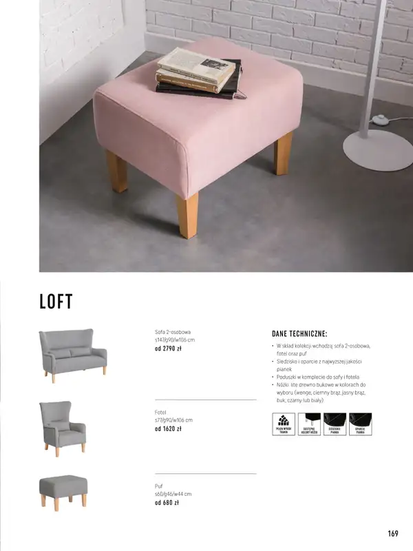 VOX - gazetka promocyjna Katalog mebli tapicerowanych od wtorku 22.03 do wtorku 31.01 - strona 169