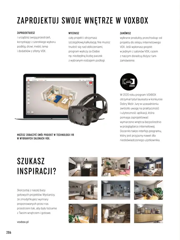 VOX - gazetka promocyjna Katalog mebli tapicerowanych od wtorku 22.03 do wtorku 31.01 - strona 206