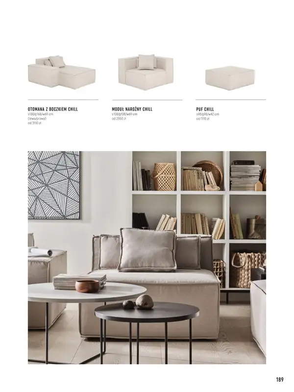 VOX - gazetka promocyjna Katalog mebli tapicerowanych od wtorku 22.03 do wtorku 31.01 - strona 189