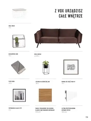 VOX - gazetka promocyjna Katalog mebli tapicerowanych od wtorku 22.03 do wtorku 31.01 - strona 115