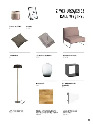 VOX - gazetka promocyjna Katalog mebli tapicerowanych od wtorku 22.03 do wtorku 31.01 - strona 99