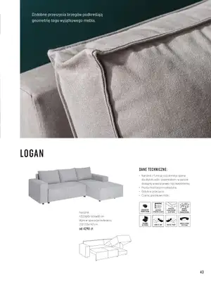 VOX - gazetka promocyjna Katalog mebli tapicerowanych od wtorku 22.03 do wtorku 31.01 - strona 43
