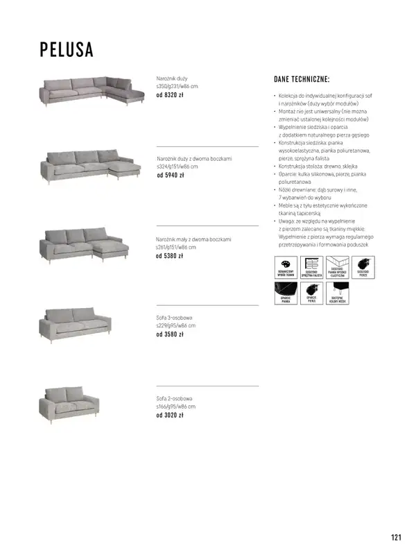VOX - gazetka promocyjna Katalog mebli tapicerowanych od wtorku 22.03 do wtorku 31.01 - strona 121