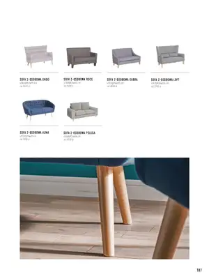 VOX - gazetka promocyjna Katalog mebli tapicerowanych od wtorku 22.03 do wtorku 31.01 - strona 187