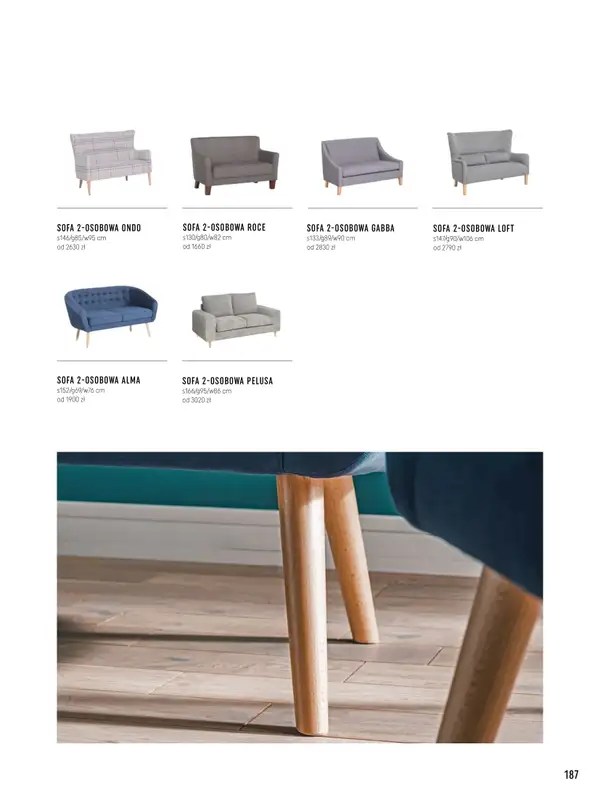 VOX - gazetka promocyjna Katalog mebli tapicerowanych od wtorku 22.03 do wtorku 31.01 - strona 187