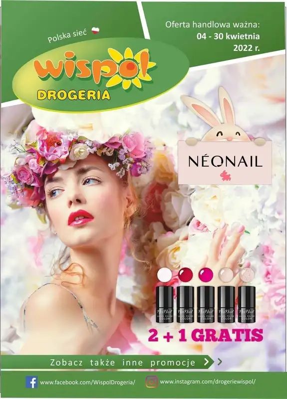 Drogeria Wispol - gazetka promocyjna Gazetka od poniedziałku 04.04 do soboty 30.04