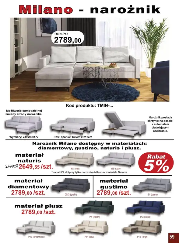 Bodzio - gazetka promocyjna Gazetka od czwartku 14.04 do soboty 30.04 - strona 59