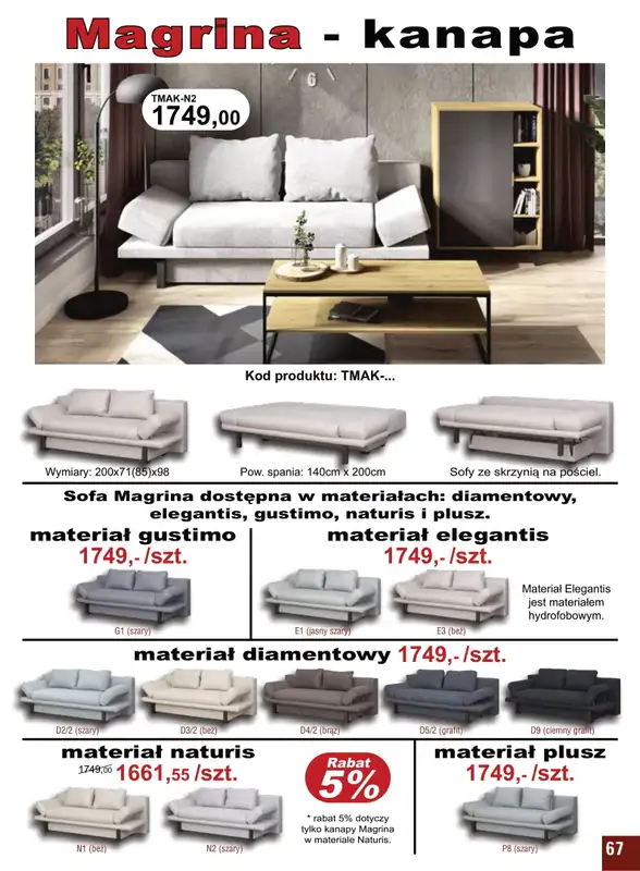 Bodzio - gazetka promocyjna Gazetka od czwartku 14.04 do soboty 30.04 - strona 67