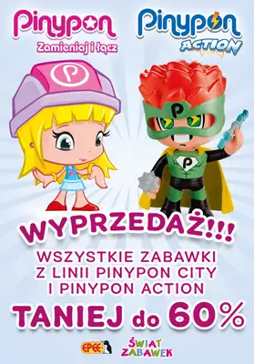 ŚWIAT ZABAWEK - gazetka promocyjna Do -60% na serię Pinypon od soboty 21.05 do soboty 04.06