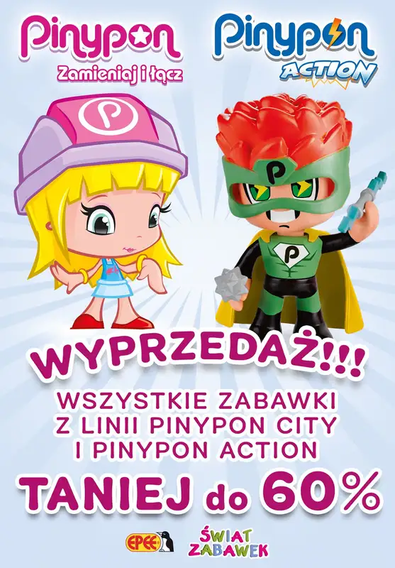 ŚWIAT ZABAWEK - gazetka promocyjna Do -60% na serię Pinypon od soboty 21.05 do soboty 04.06