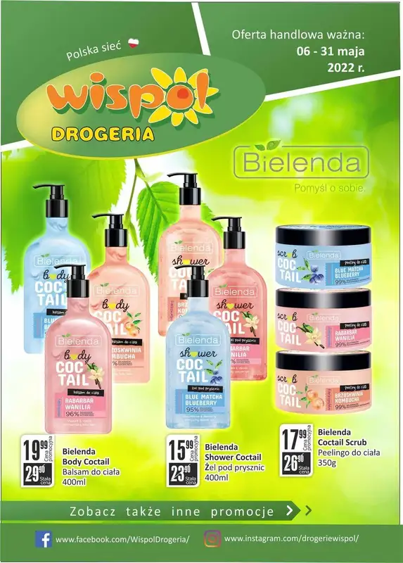 Drogeria Wispol - gazetka promocyjna Gazetka od piątku 06.05 do wtorku 31.05