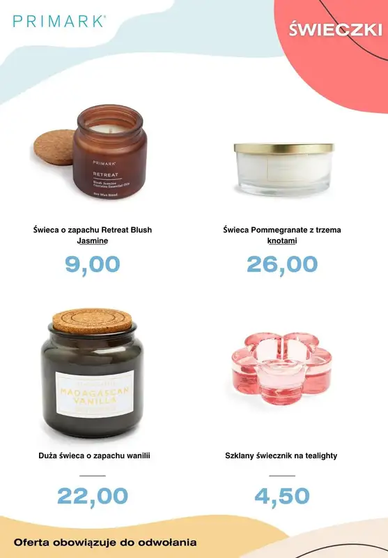 Primark - gazetka promocyjna Od 4,50 zł świece i świeczki zapachowa od czwartku 19.05 do poniedziałku 30.05 - strona 2