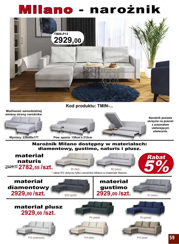 Bodzio - gazetka promocyjna Gazetka od niedzieli 01.05 do czwartku 30.06 - strona 59