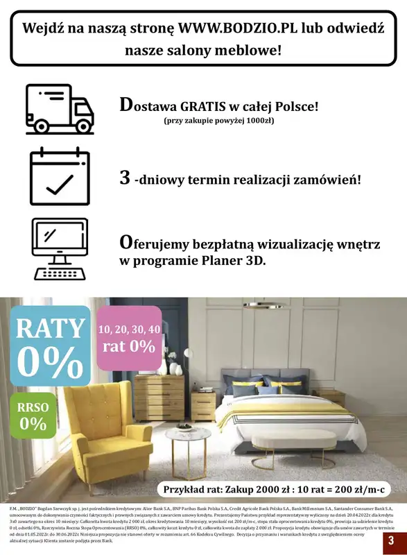 Bodzio - gazetka promocyjna Gazetka od niedzieli 01.05 do czwartku 30.06 - strona 3