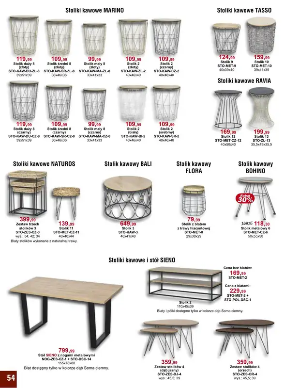 Bodzio - gazetka promocyjna Gazetka od niedzieli 01.05 do czwartku 30.06 - strona 54