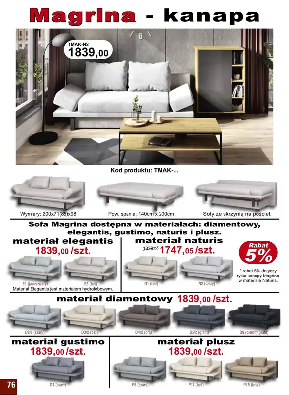 Bodzio - gazetka promocyjna Gazetka od niedzieli 01.05 do czwartku 30.06 - strona 76