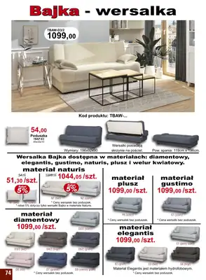 Bodzio - gazetka promocyjna Gazetka od niedzieli 01.05 do czwartku 30.06 - strona 74 Bodzio - gazetka promocyjna Gazetka od niedzieli 01.05 do czwartku 30.06 - strona 74