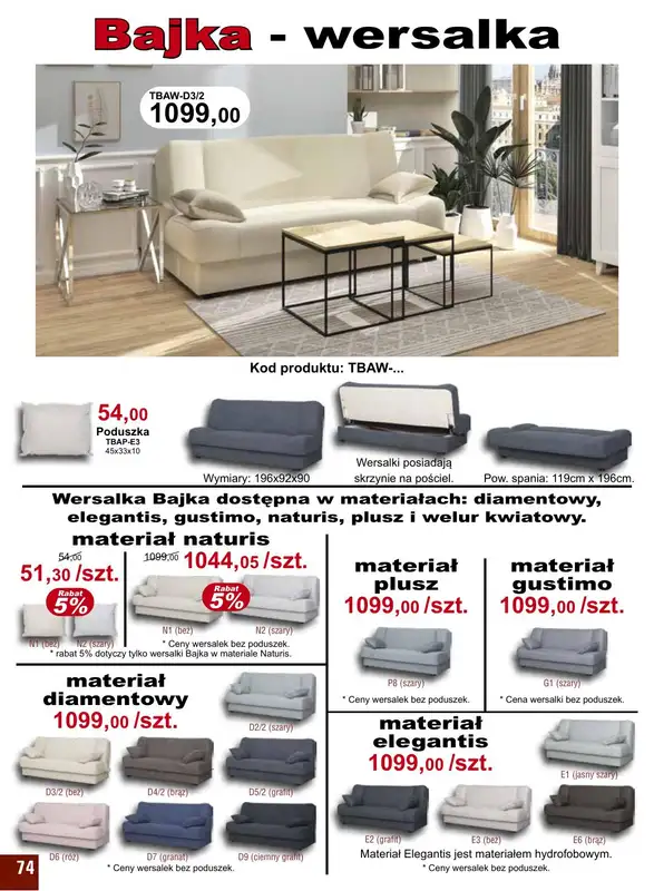 Bodzio - gazetka promocyjna Gazetka od niedzieli 01.05 do czwartku 30.06 - strona 74