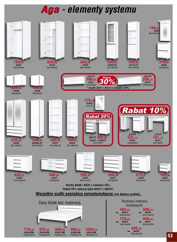 Bodzio - gazetka promocyjna Gazetka od niedzieli 01.05 do czwartku 30.06 - strona 43