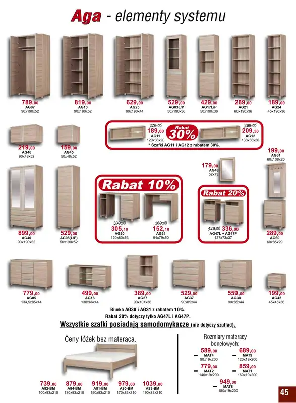 Bodzio - gazetka promocyjna Gazetka od niedzieli 01.05 do czwartku 30.06 - strona 45
