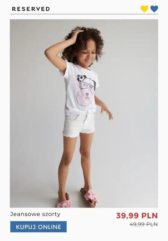 Wspieraj Ukrainę - gazetka promocyjna Reserved | Do -55% odzież dziewczęca od wtorku 28.06 do wtorku 05.07 - strona 3