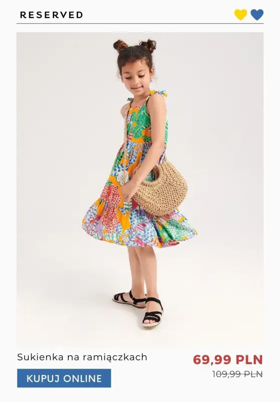 Wspieraj Ukrainę - gazetka promocyjna Reserved | Do -55% odzież dziewczęca od wtorku 28.06 do wtorku 05.07 - strona 7