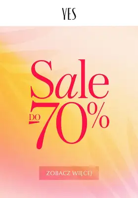 YES - gazetka promocyjna Do -70% letnia wyprzedaż od piątku 01.07 do czwartku 07.07 YES - gazetka promocyjna Do -70% letnia wyprzedaż od piątku 01.07 do czwartku 07.07