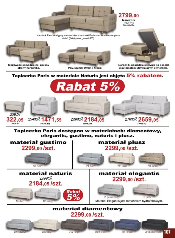 Bodzio - gazetka promocyjna Gazetka od czwartku 07.07 do piątku 30.09 - strona 107